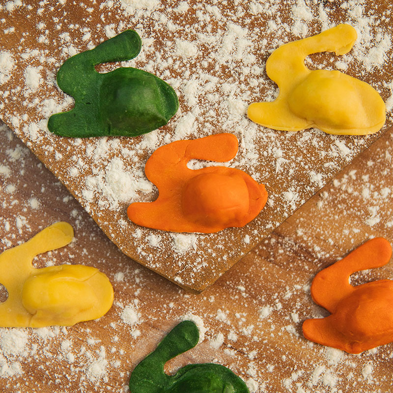 Coelhinhos Coloridos recheados com Búfala 500g